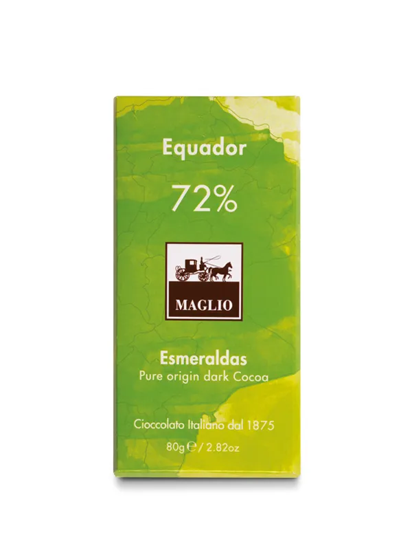 Cioccolato Maglio Monorigine Ecuador Tavoletta Fondente 72% Vegan