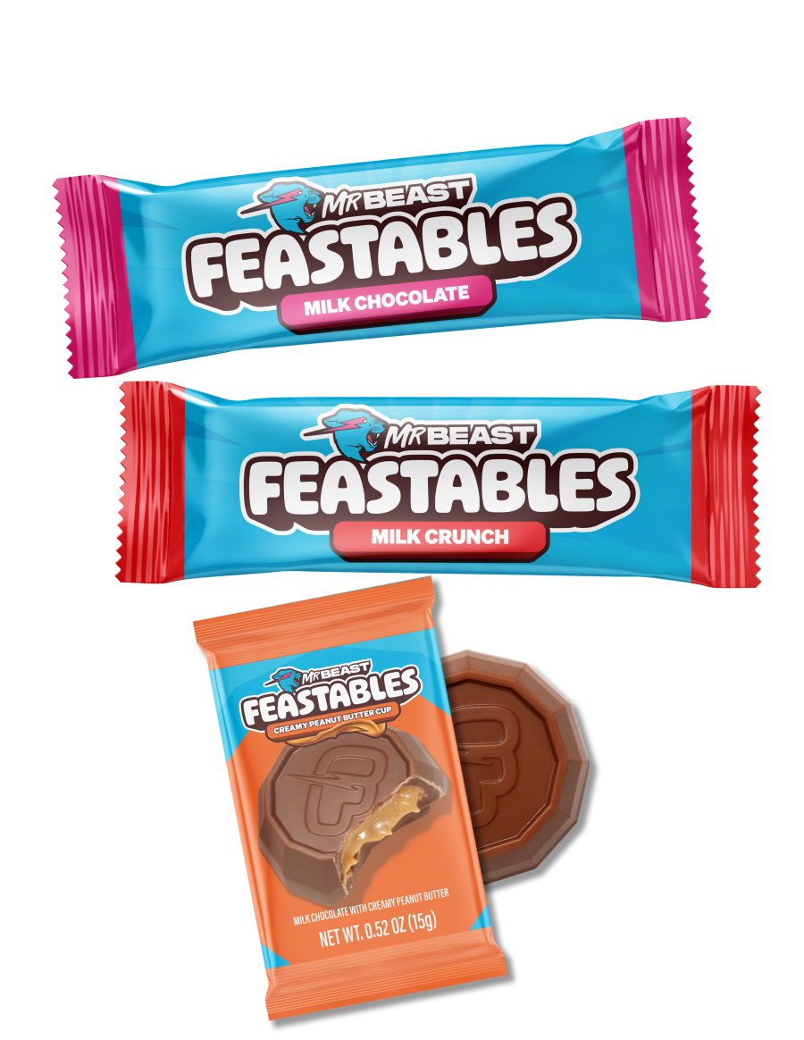 MrBeast Feastables Variety Bulk Box cioccolato 3 lbs
