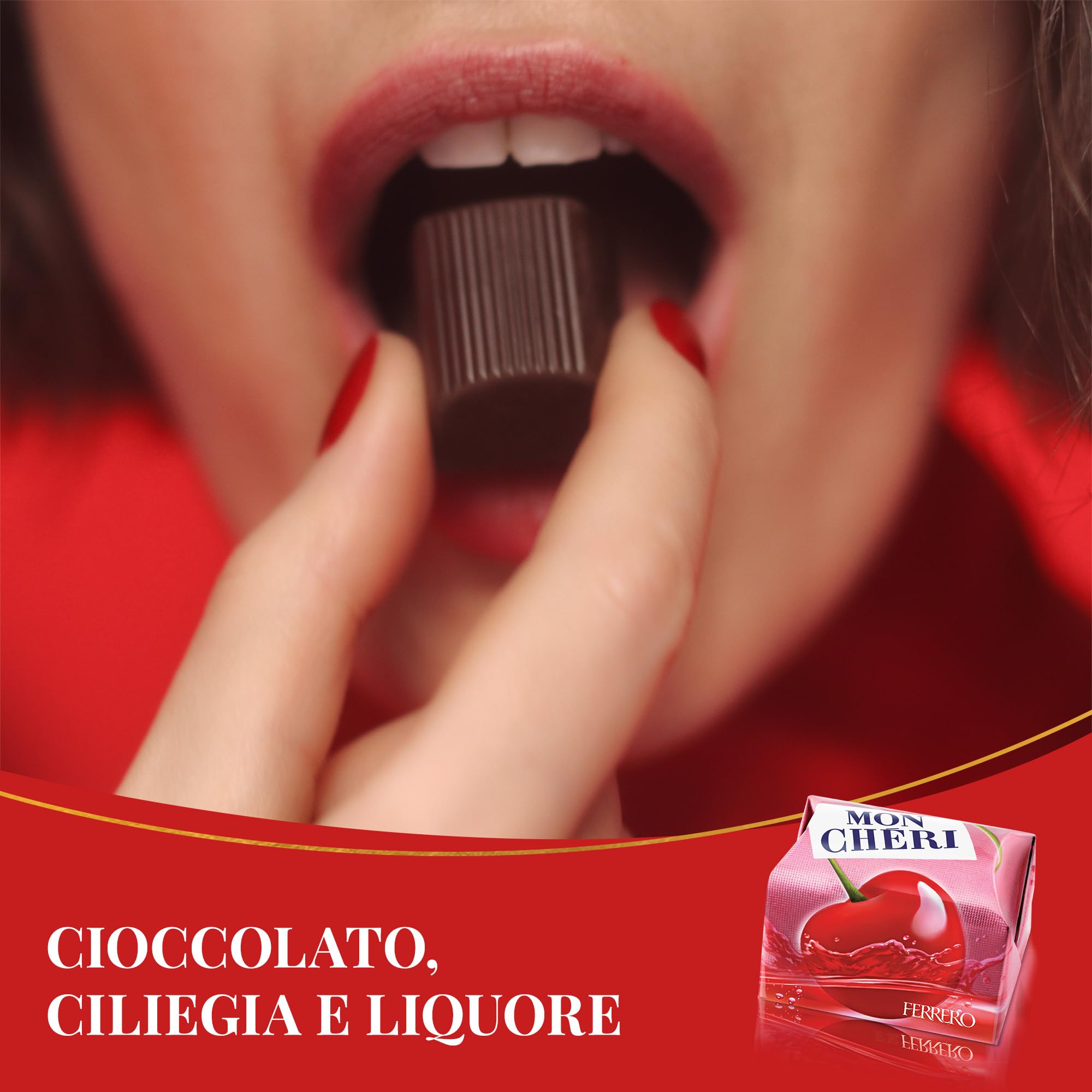 Ferrero Mon Chéri praline fondente ciliegia liquore 30pz 305g