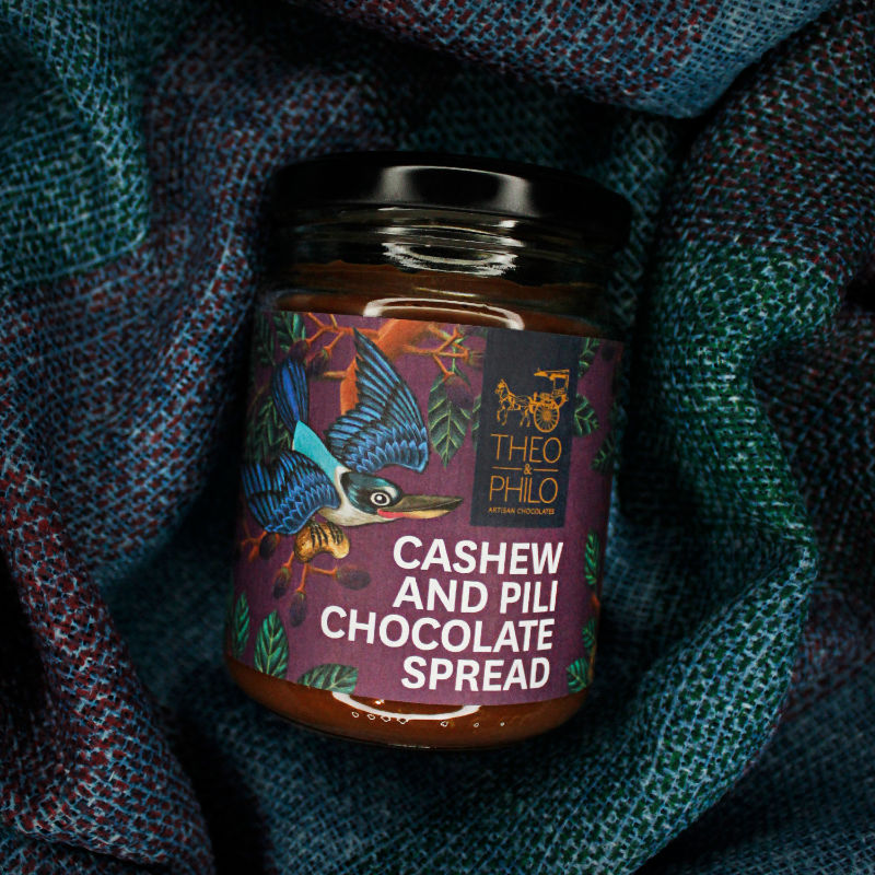 Theo & Philo Chocolate Spreads Cashew Pili crema 250 g anacardi