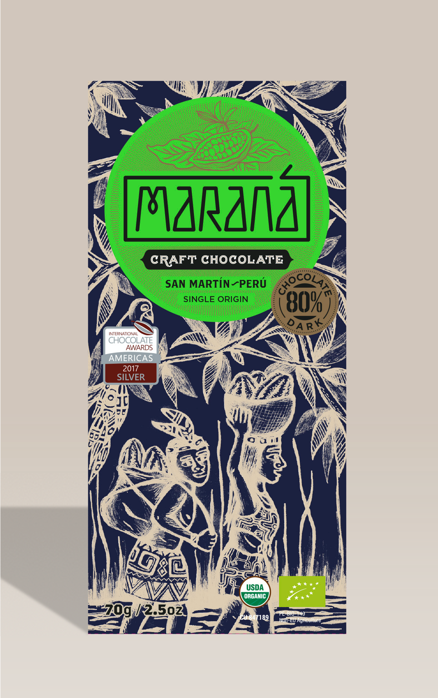 Maranà San Martín Tavoletta Fondente 80% Bio 70g