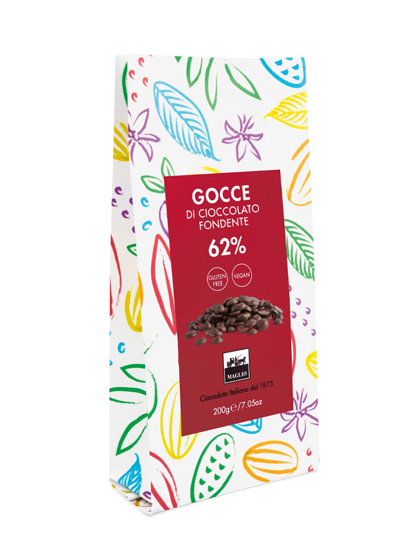 Maglio Cioccolato in tazza Gocce Fondente 62% cioccolata