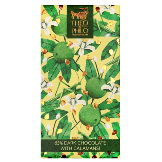 Theo & Philo Dark Chocolate Bars 65% tavoletta fondente calamansi 45g