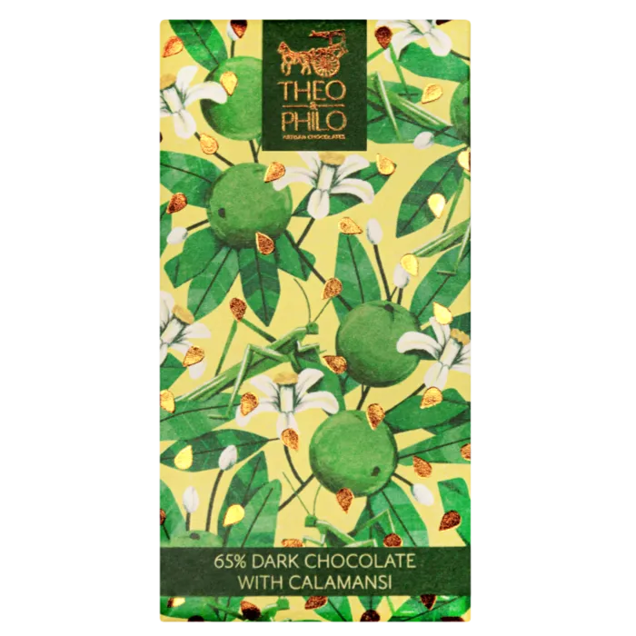 Theo & Philo Dark Chocolate Bars 65% tavoletta fondente calamansi 45g