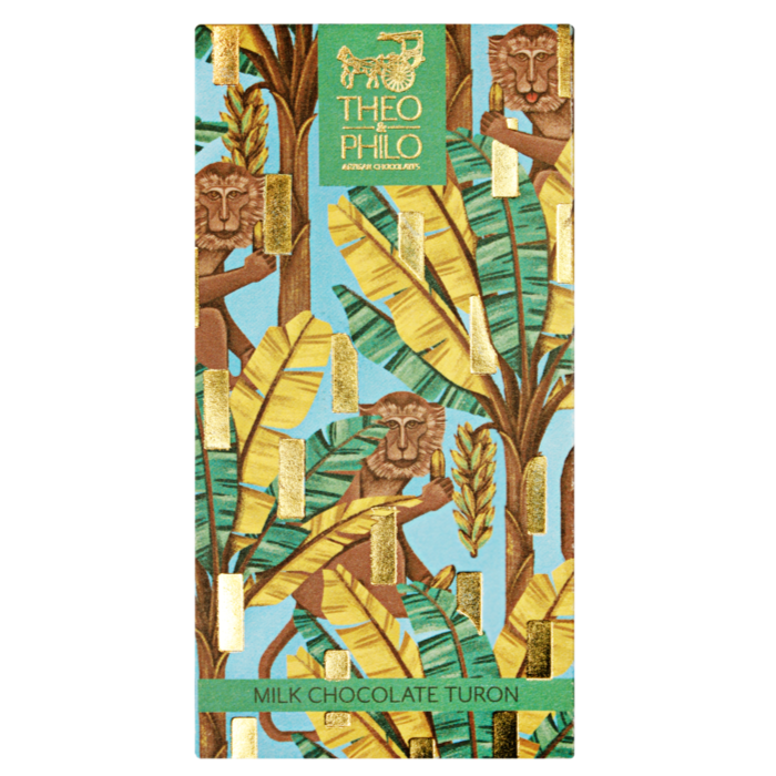 Theo & Philo Milk Turon Tavoletta Latte 45g Banana Caramello Sesamo