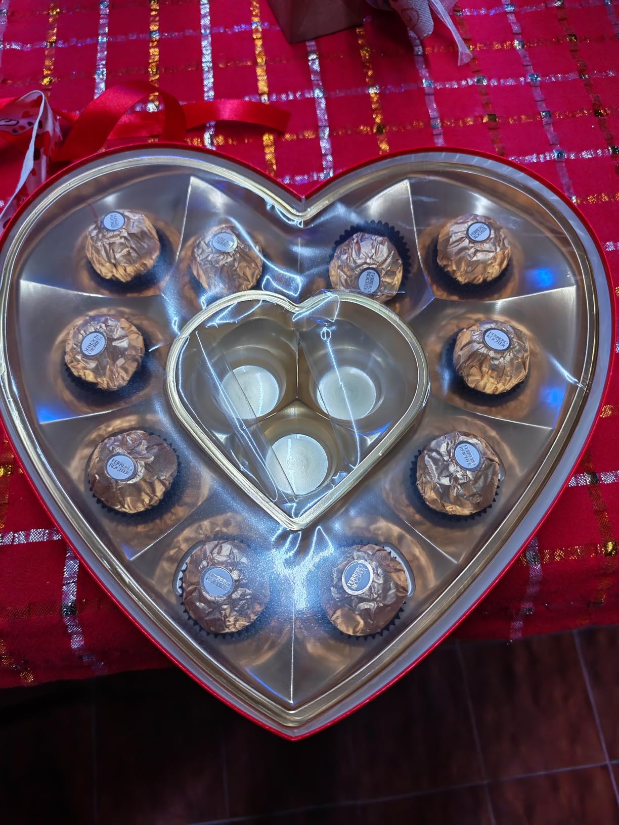 Ferrero Rocher Scatola cuore 13 pezzi 162,5 g latte