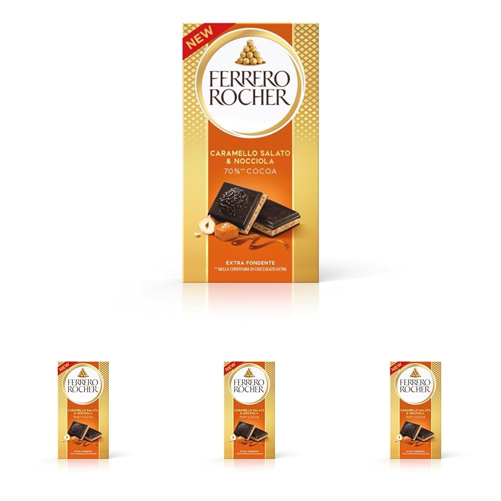 Ferrero Rocher Tavoletta fondente 70% 90 g caramello