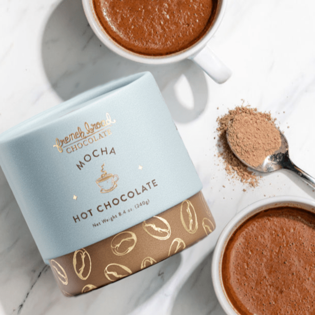French Broad Hot Chocolate Classic cioccolata calda 720g 3 gusti