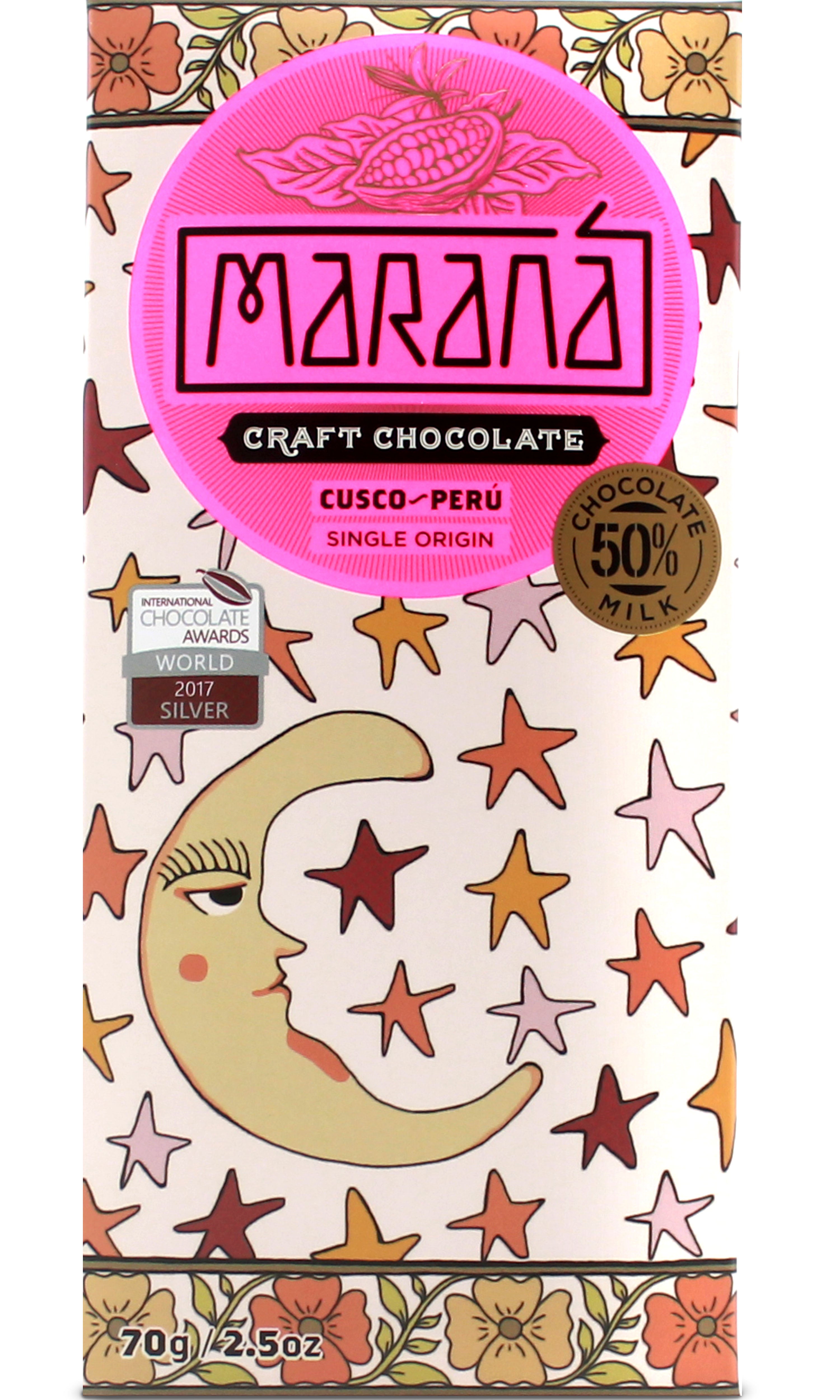 Maranà Tabletas Cusco 50% Tavoletta Latte 70g Cremosa