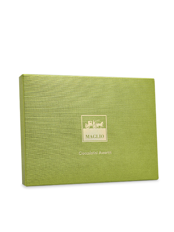 Maglio Cioccolatini Green Glamour scatola praline latte e fondente