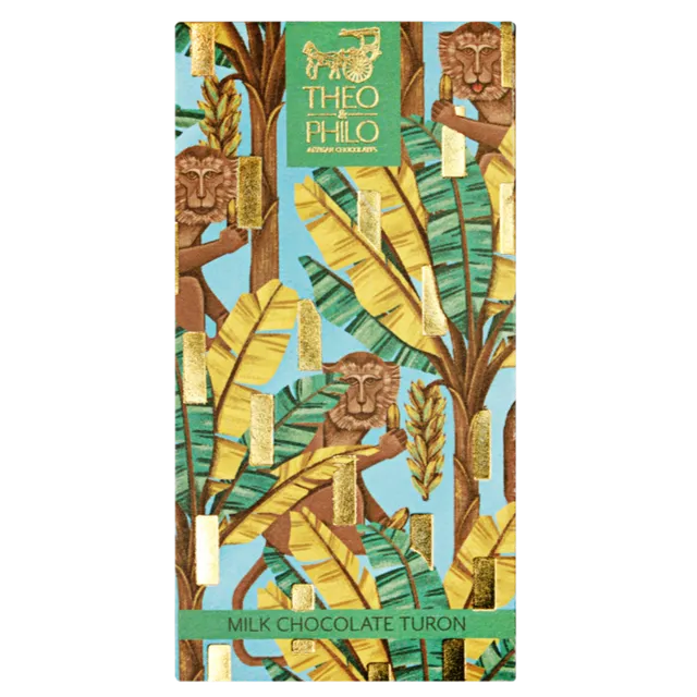 Theo & Philo Milk Turon Tavoletta Latte 45g Banana Caramello Sesamo