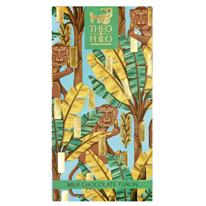 Theo & Philo Milk Turon Tavoletta Latte 45g Banana Caramello Sesamo