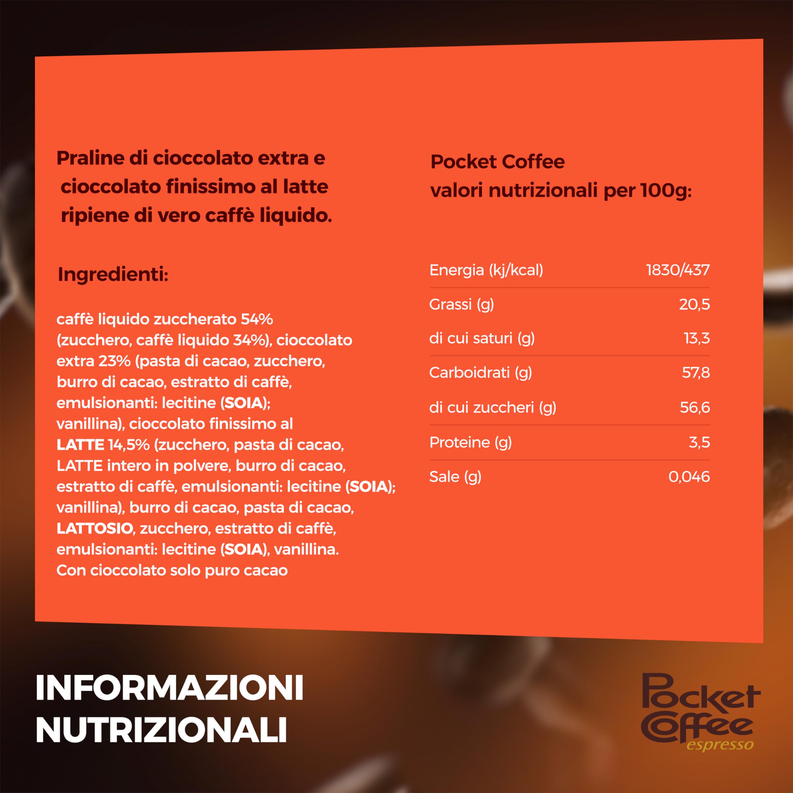 Ferrero Pocket Coffee arabica cioccolato praline caffè 400g