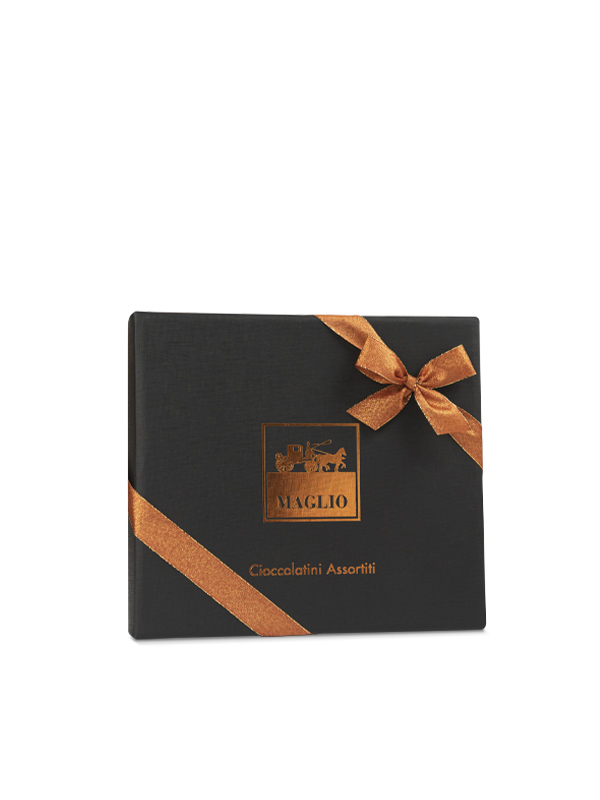 Maglio Fiandra Noir scatola regalo cioccolatini assortiti caffè