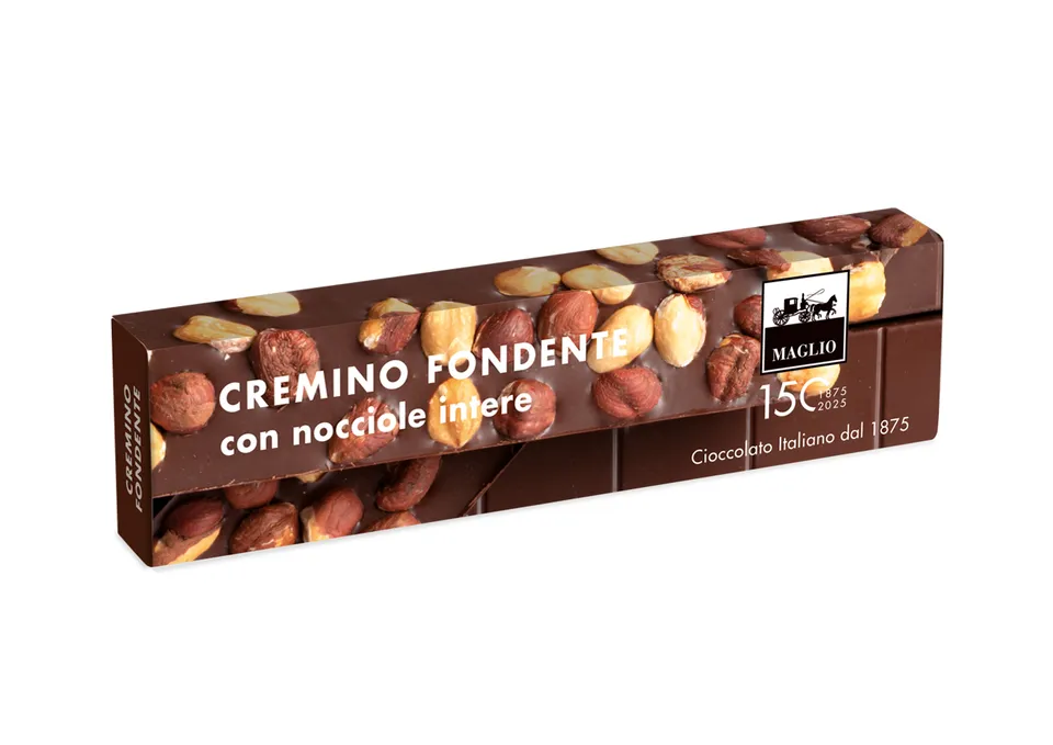 Cioccolato Maglio Cremino Fondente cioccolatini nocciole intere