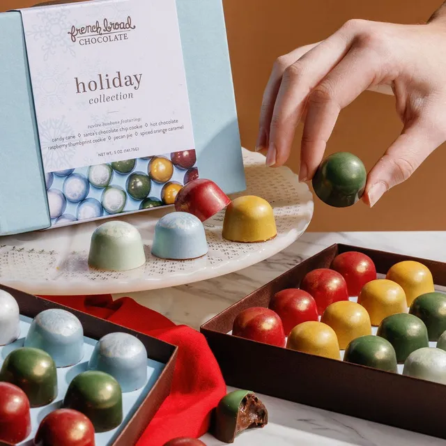 French Broad Bonbons Holiday Collection praline 12 pezzi