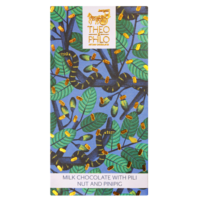 Theo & Philo Milk Pili Nut Pinipig tavoletta latte 45g