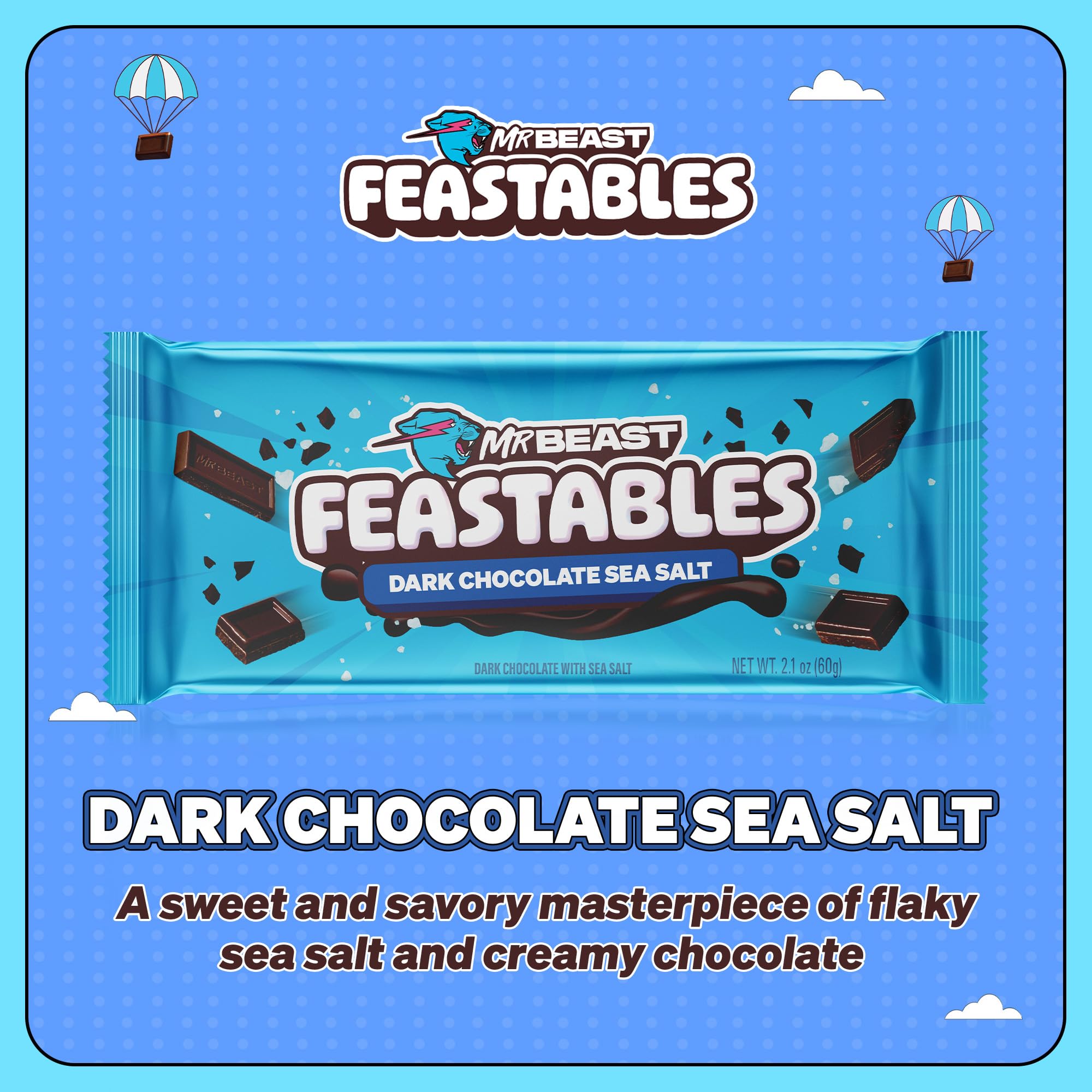 Feastables MrBeast Tavoletta sale marino 10x60 g 54%