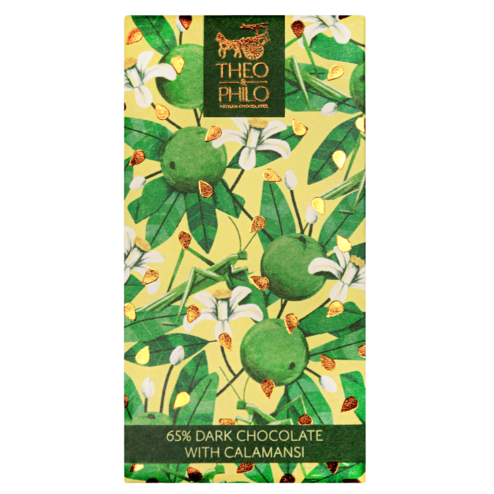 Theo & Philo Dark Chocolate Bars 65% tavoletta fondente calamansi 45g