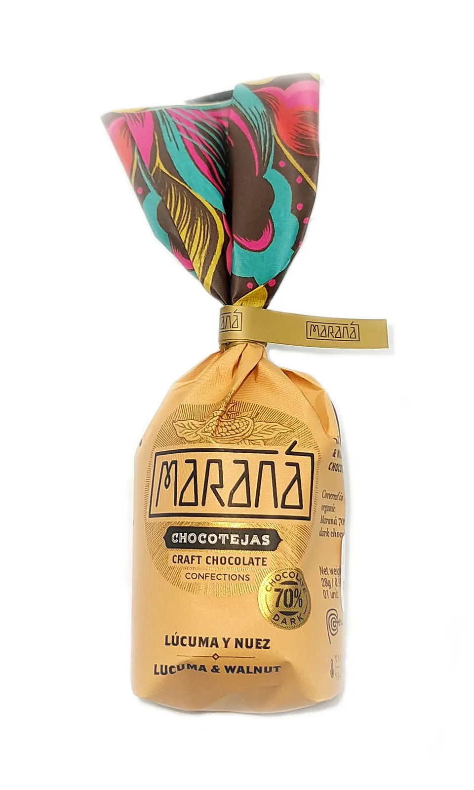 Maranà Chocoteja Lúcuma cioccolatino noce 70% cacao