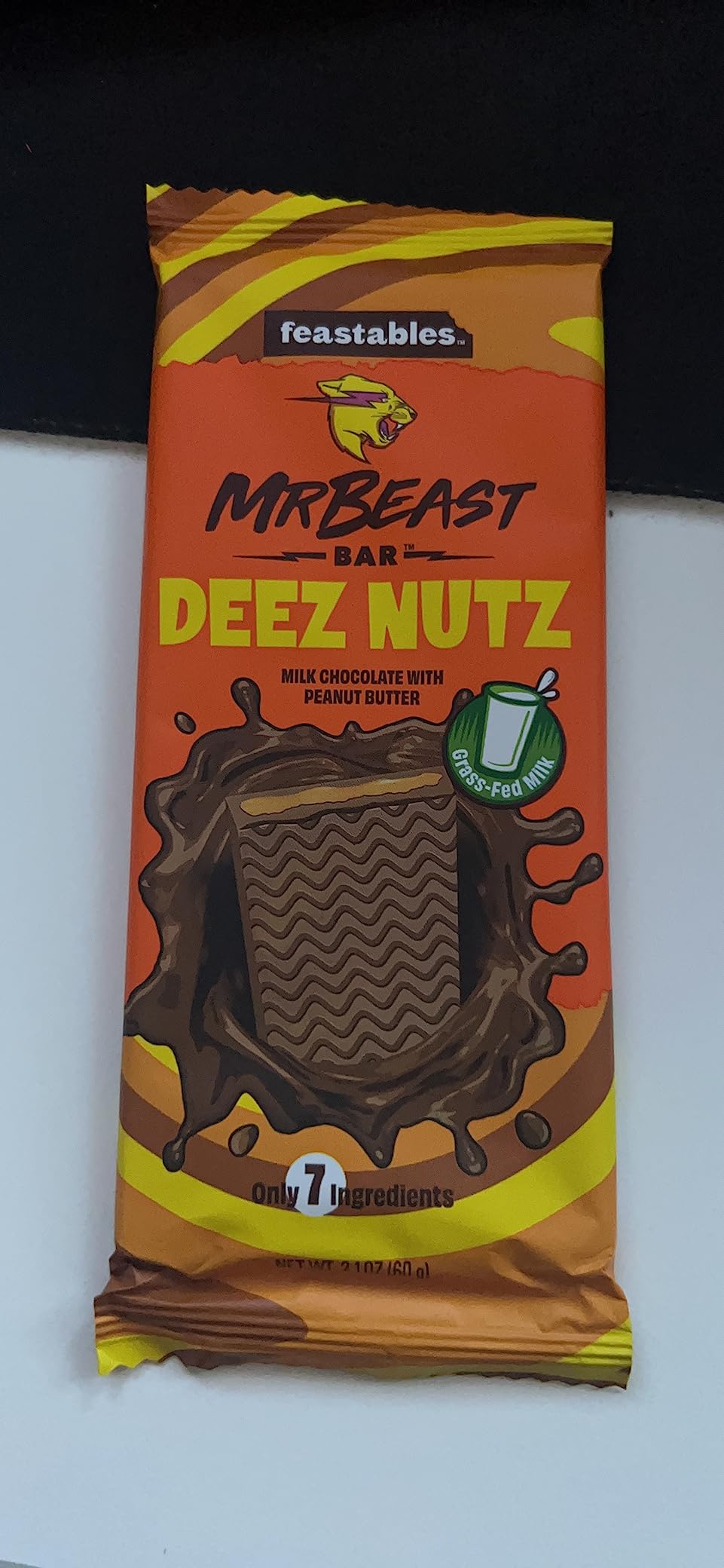 Feastables Chocolate Bars barrette burro arachidi Deez Nutz 10x60g