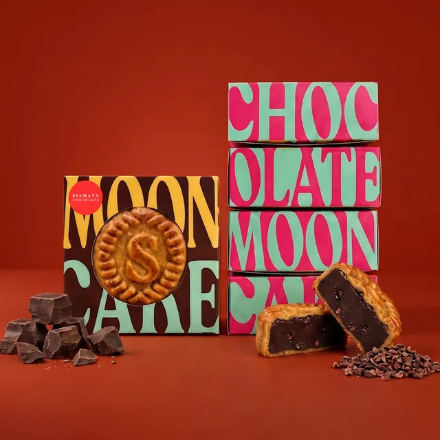Siamaya Milk Chocolate Bars Mooncake dolce fondente 50g