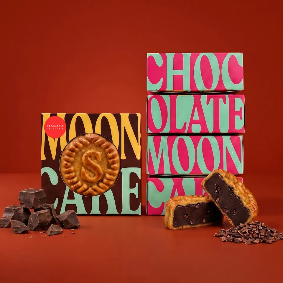 Siamaya Milk Chocolate Bars Mooncake dolce fondente 50g