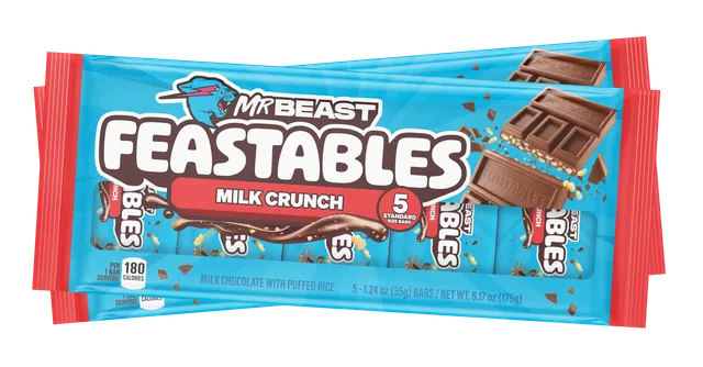 Feastables Bundles Milk Crunch Pack tavolette 2x 5 Pack