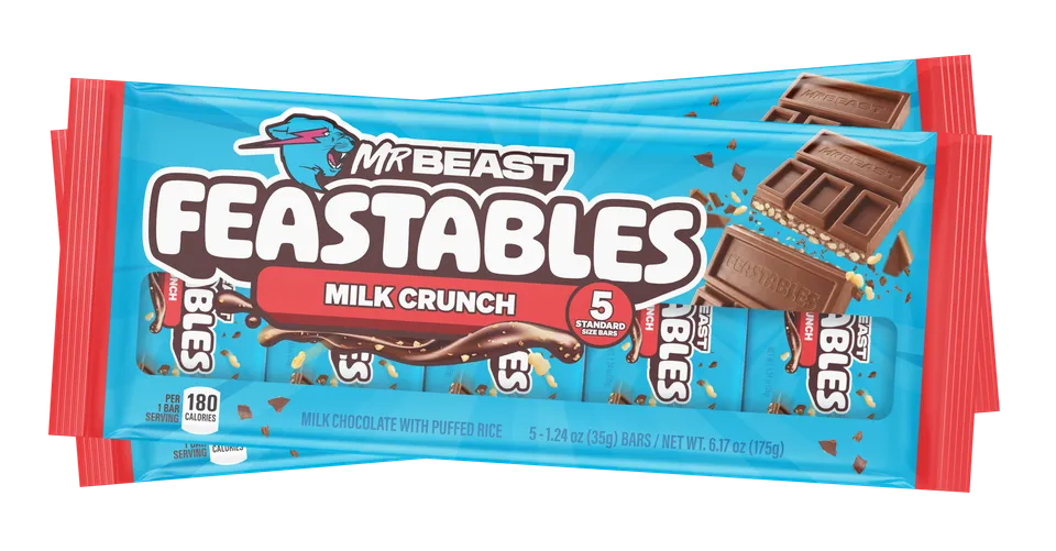 Feastables Bundles Milk Crunch Pack tavolette 2x 5 Pack