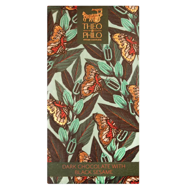 Theo & Philo Dark Chocolate Bars Tavoletta Fondente 65% Sesamo 45g