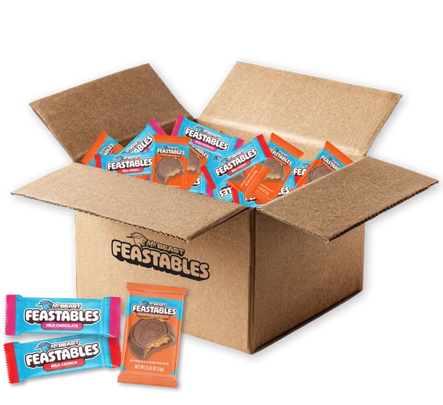 MrBeast Feastables Variety Bulk Box cioccolato 3 lbs