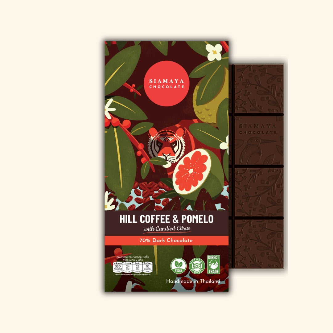 Siamaya Chocolate Tavoletta Fondente 70% Caffè Pomelo