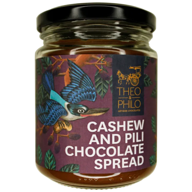 Theo & Philo Chocolate Spreads Cashew Pili crema 250 g anacardi