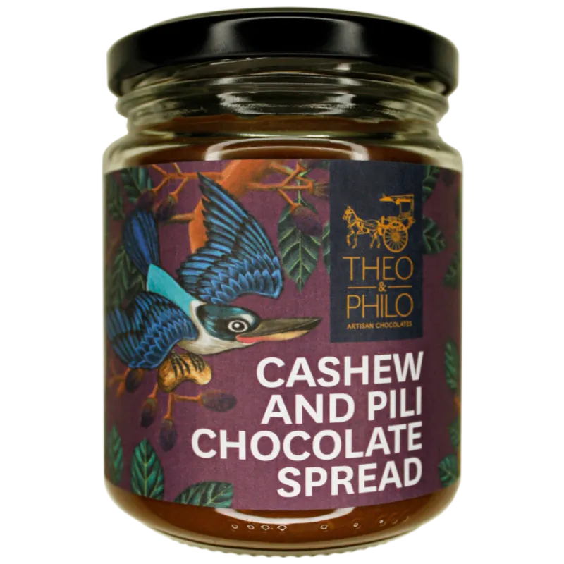 Theo & Philo Chocolate Spreads Cashew Pili crema 250 g anacardi