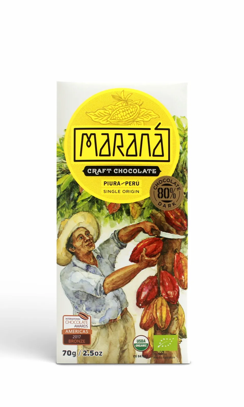 Maranà Piura Tavoletta Fondente 80% Bio 70g