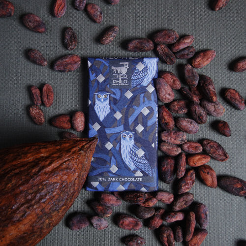 Theo & Philo Dark Chocolate 70% tavoletta fondente 45g Davao