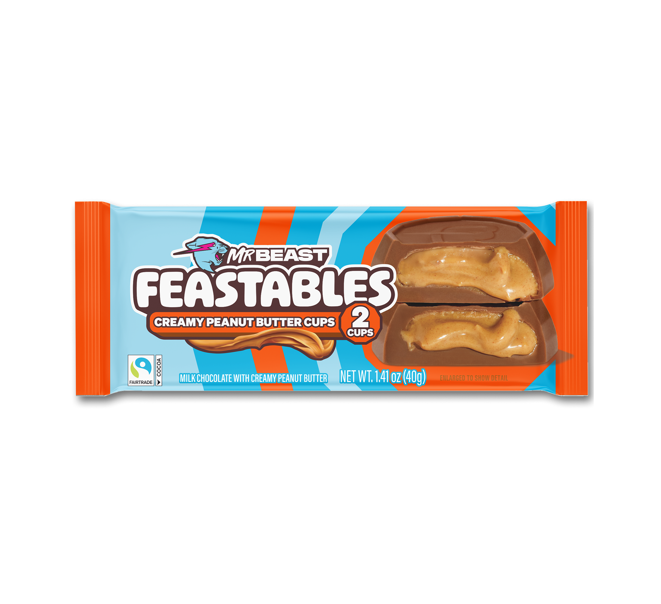 Feastables Cups Peanut Butter Cups cioccolatini snack 2 cups
