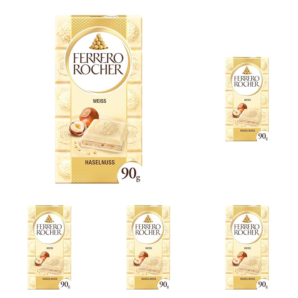 Ferrero Rocher Tavoletta cioccolato bianco 90 g nocciola
