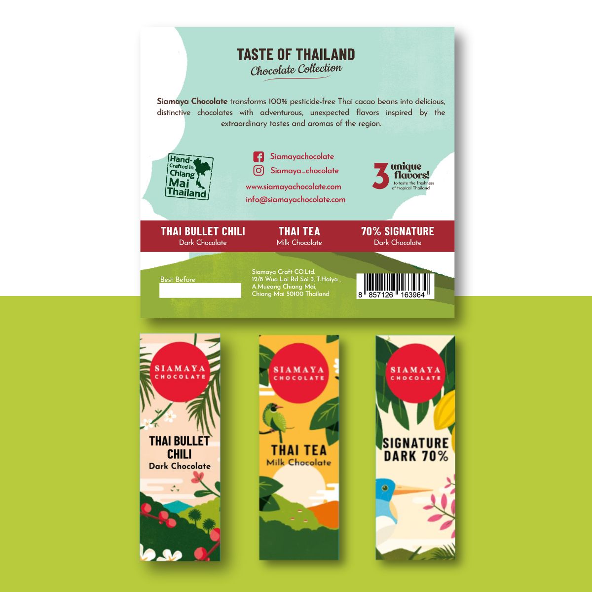 Siamaya Taste of Thailand Collection cofanetto 3 tavolette
