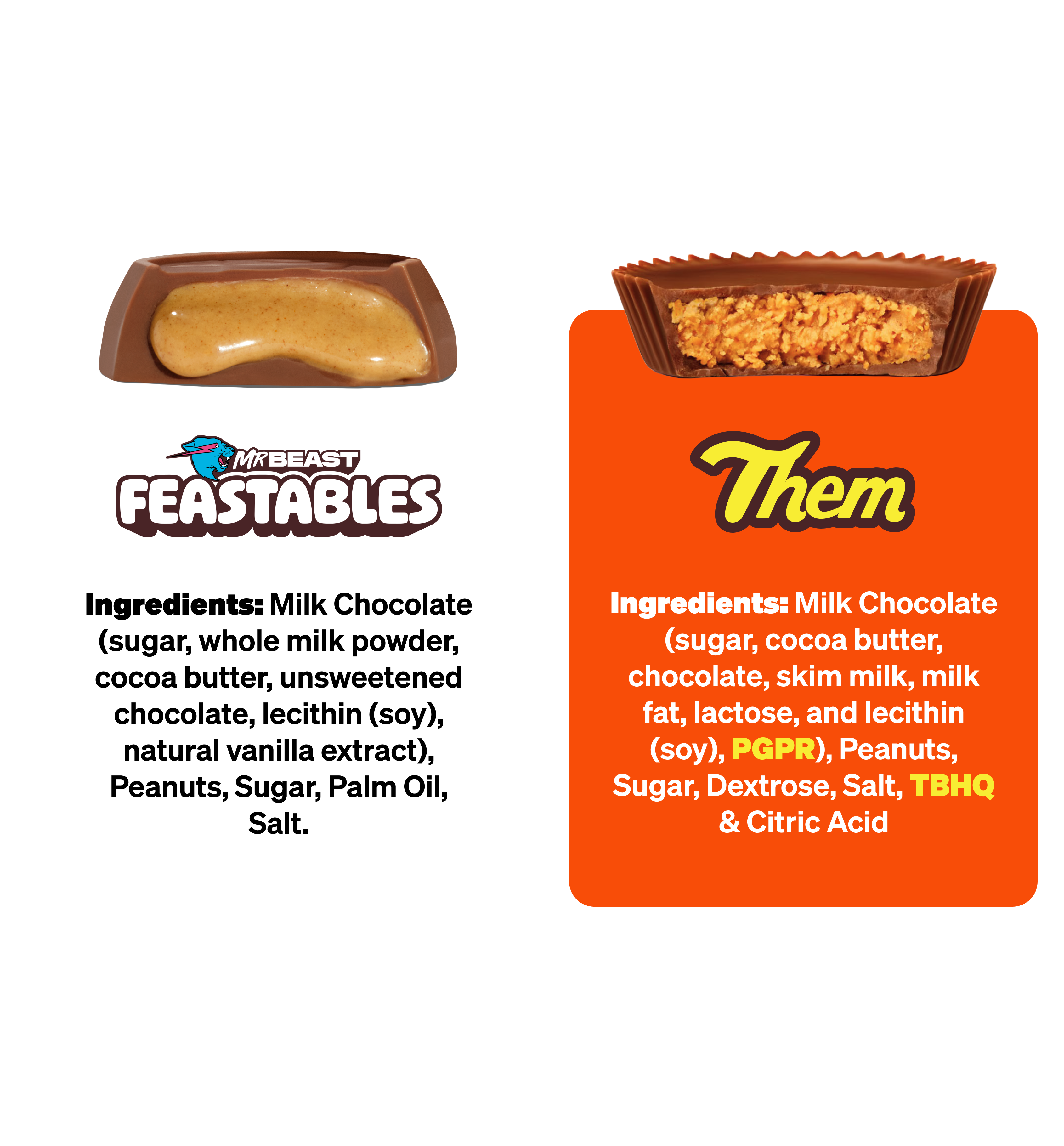Feastables Cups Peanut Butter Cups cioccolatini snack 2 cups