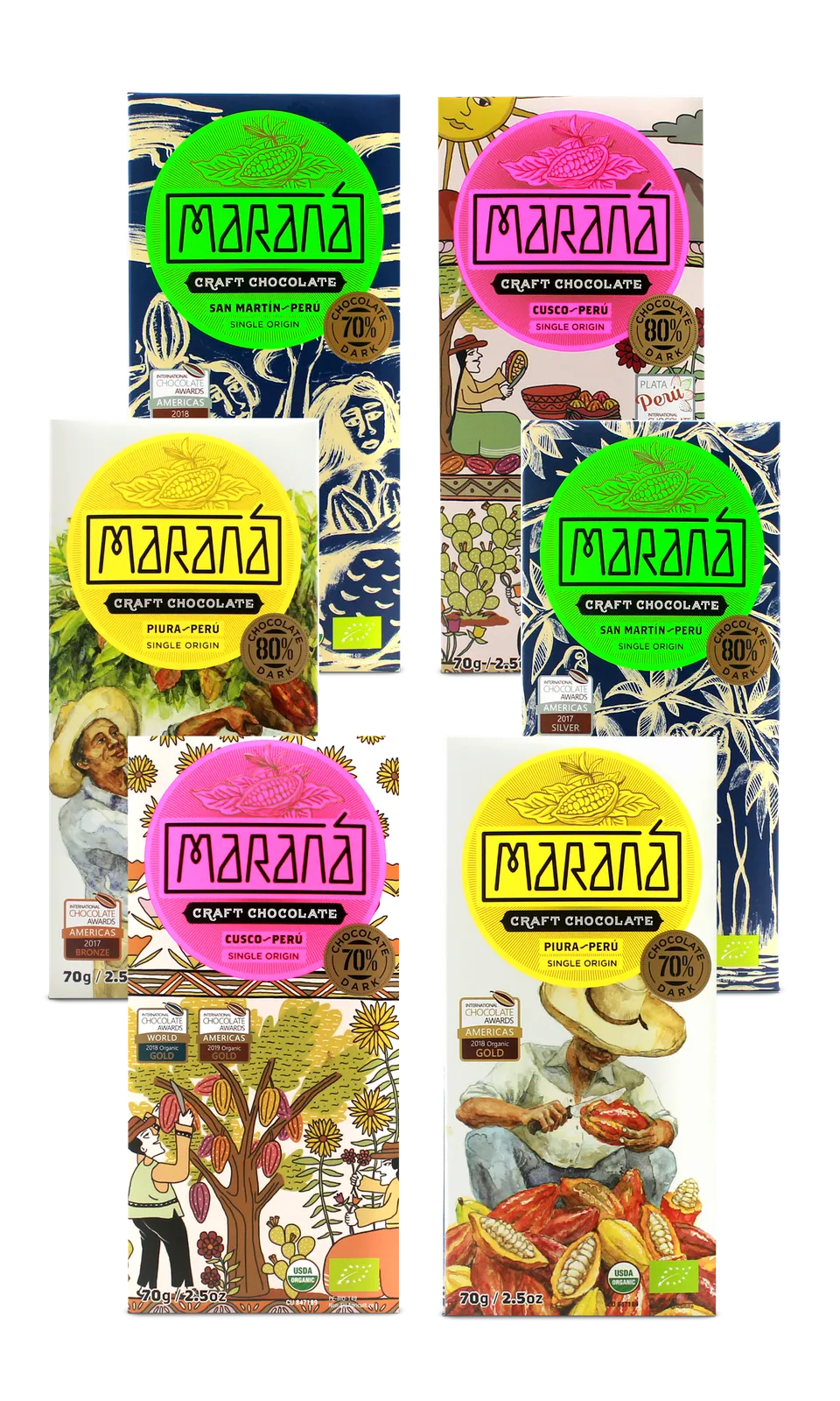 Maranà Crea tu Pack tavolette 6 pezzi cacao Perù