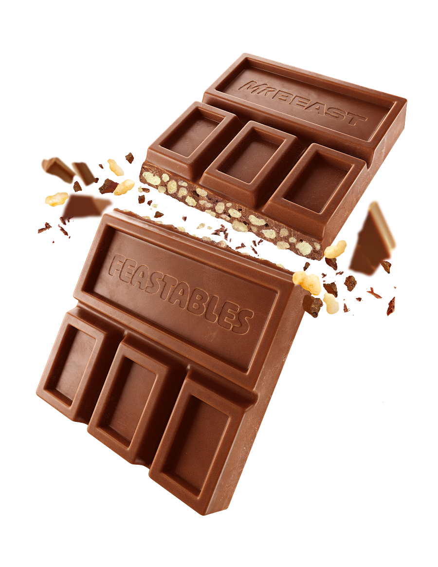 MrBeast Feastables Milk Crunch Tavoletta Latte 10 Pezzi