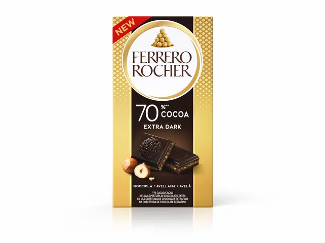 Ferrero Rocher tavoletta fondente 70% nocciole 90g